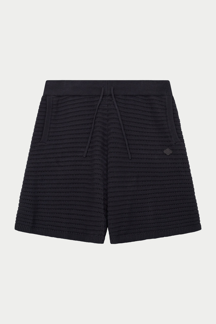 KNITTED SHORTS - CHARCOAL