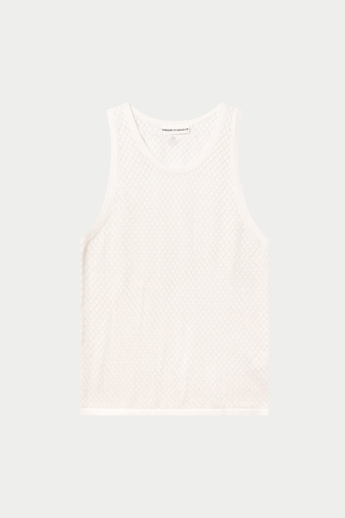 KNITTED VEST - WHITE