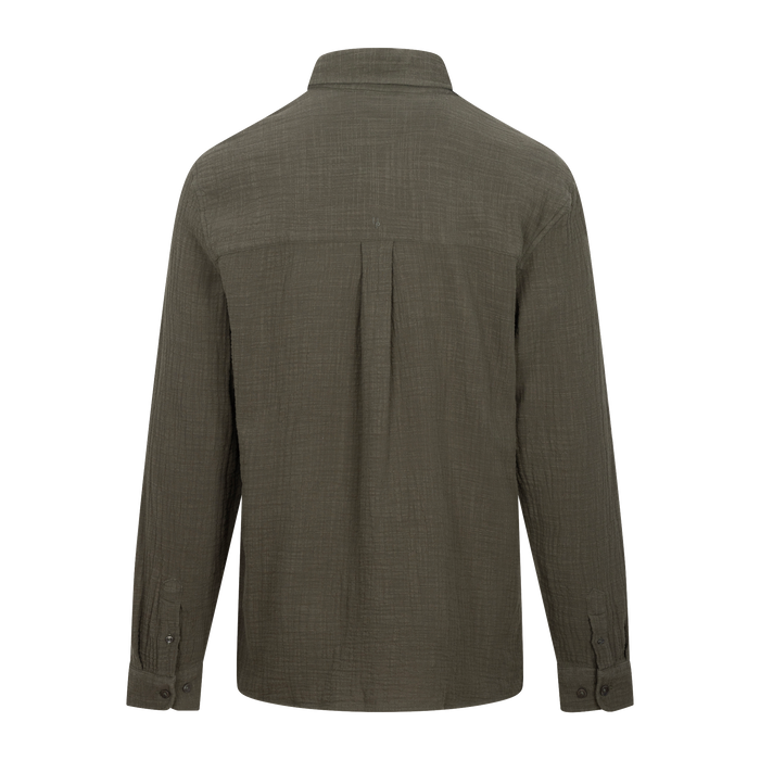 Urban Pioneers Male Kristian LS Shirt SHIRT OLIVE