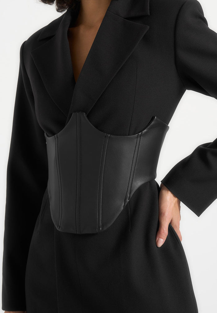 lacey-tailored-blazer-dress-with-reversible-corset-black