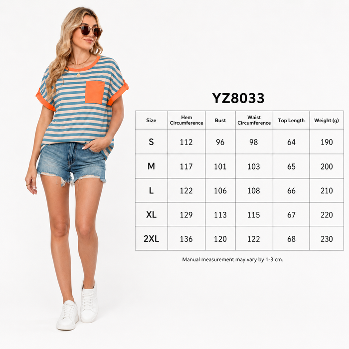 Women's casual short sleeve printed top with loose fit, breathable polyester feel, and easy styling for jeans or skirts today