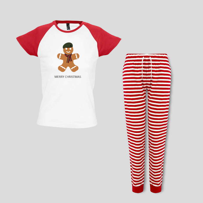 Ladies Royal Marines Gingerbread Christmas Pyjamas