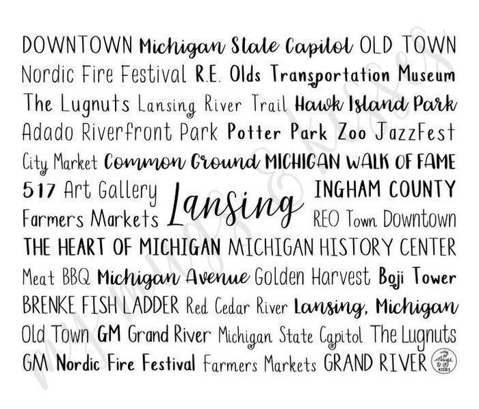 Lansing, MI Travel Mug