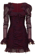 Alessandra Rich Leopard Print Silk Georgette Mini Dress - Runway Catalog