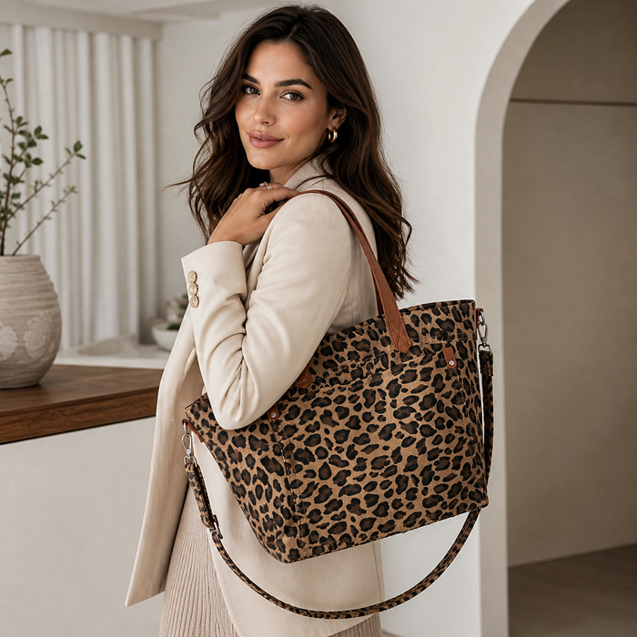 Leopard Tote Bag for Chic Everyday Carry Bag