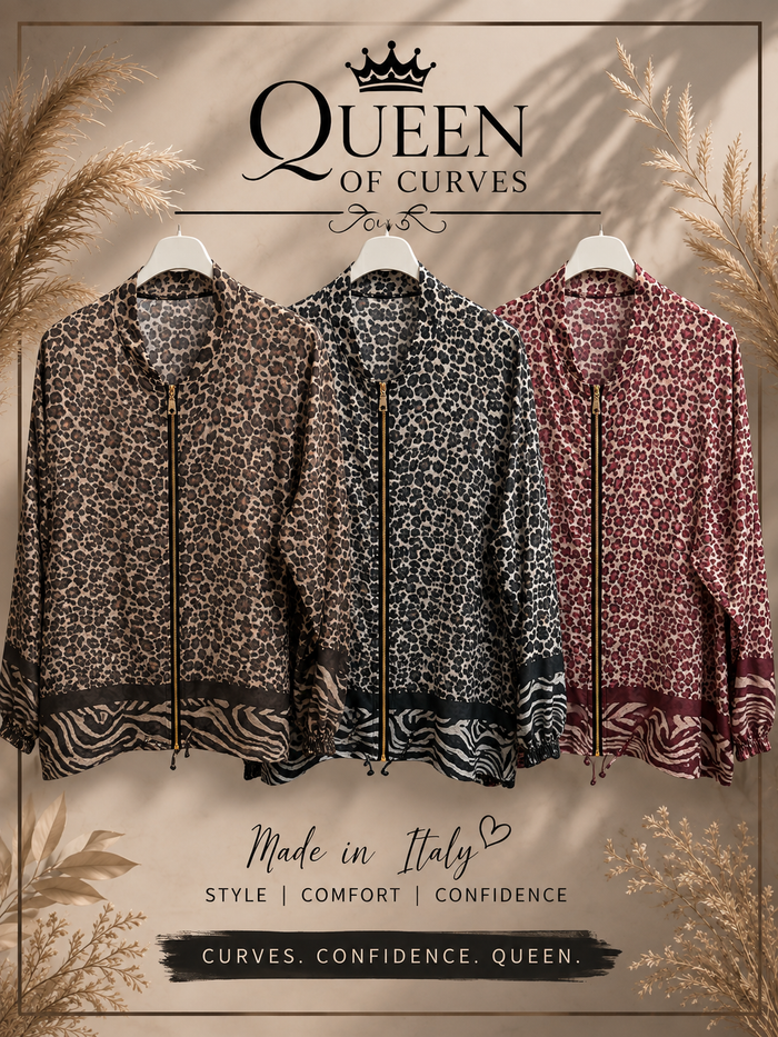 Lightweight Animal Print Bomber