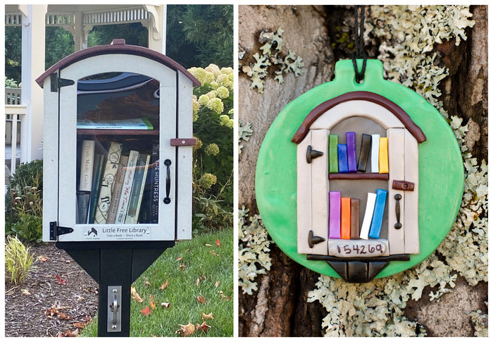 Little Free Library Custom Ornament