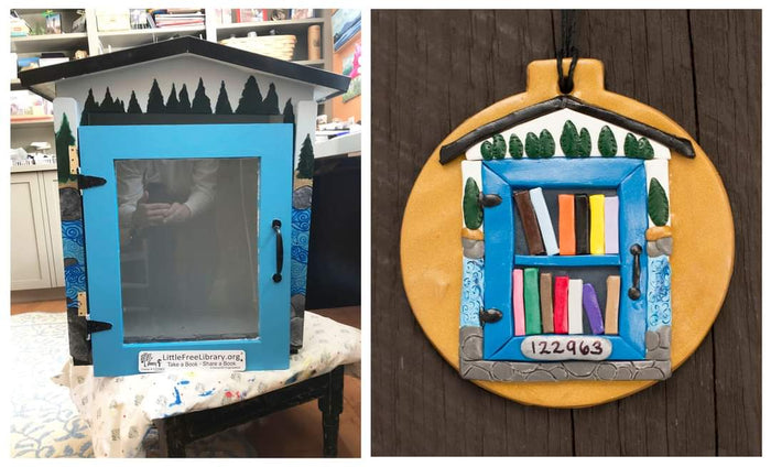 Little Free Library Custom Ornament