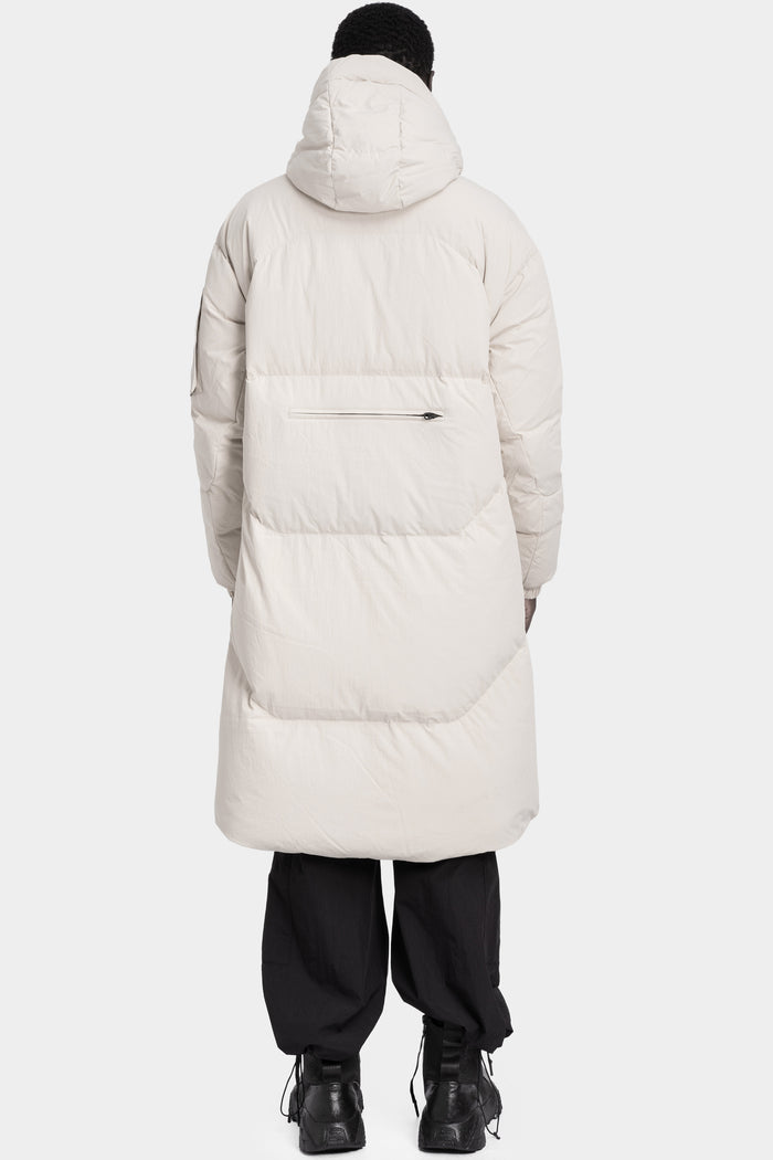 JG1 by Justin Gall | Long Hooded down parka, Bone JG1_AW25-02