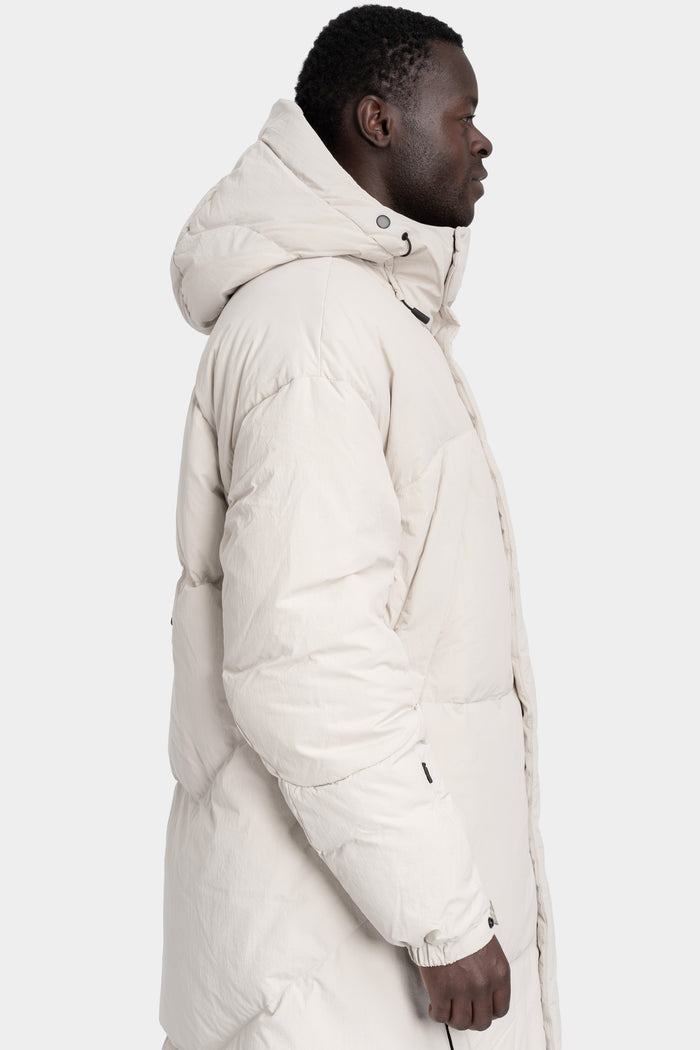 JG1 by Justin Gall | Long Hooded down parka, Bone JG1_AW25-02