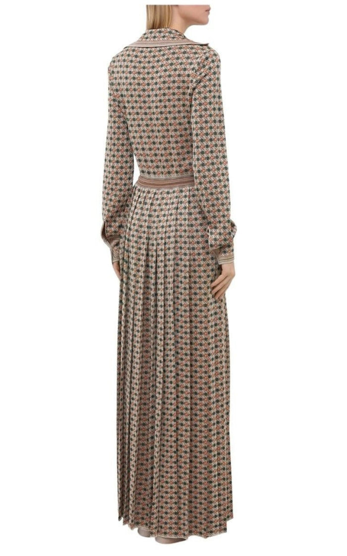 Gucci Gucci Long Square G Lamé Dress - Runway Catalog