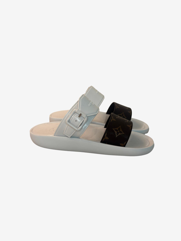 Louis Vuitton Monogram Strap Pool Slide
