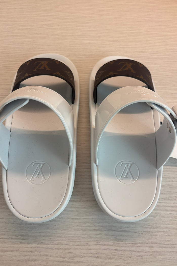Louis Vuitton Monogram Strap Pool Slide