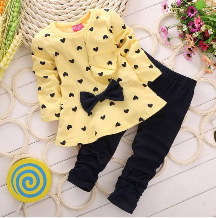 Love Bow Themed Outfit Aesthetic | Girly Bow Crop Top And Skirt Set