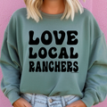 Love Local Ranchers Black Ink- Crewneck