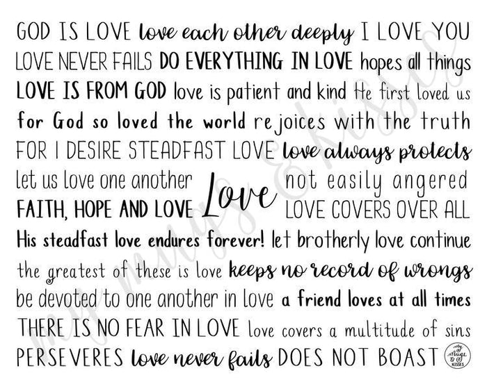 Love Scriptures Digital Download