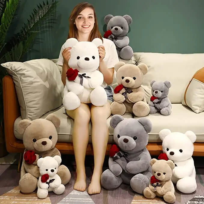 Lovely Teddy Bear Stuffed Toy | Soft Hug Teddy Bear Pillow Gift