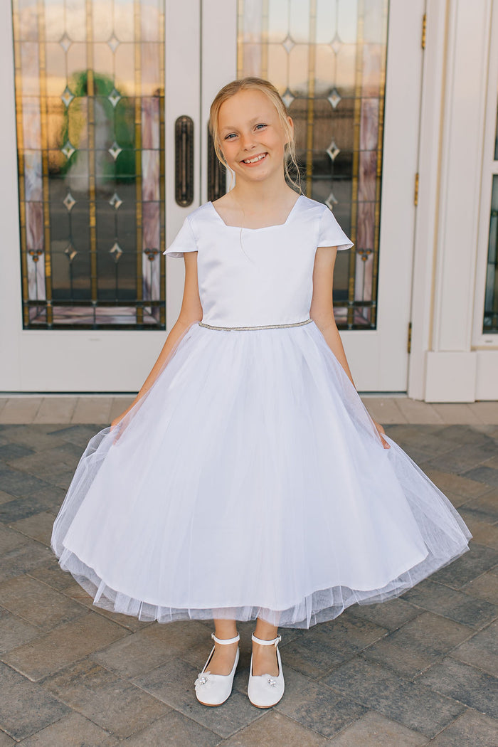 girl in white dress