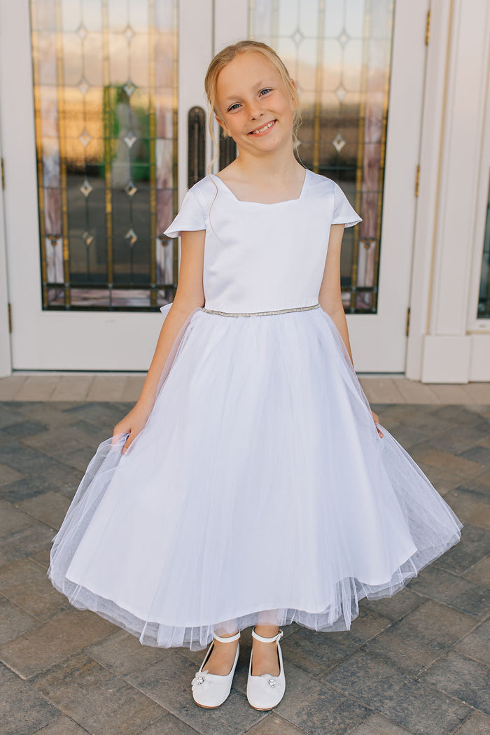 girl in white dress