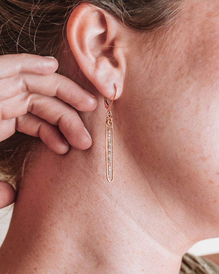 Lyric | Gold Filled Handmade Drop Earrings | Labradorite