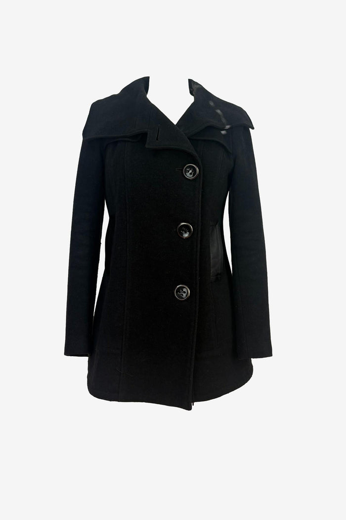 Mackage Wool & Leather Coat