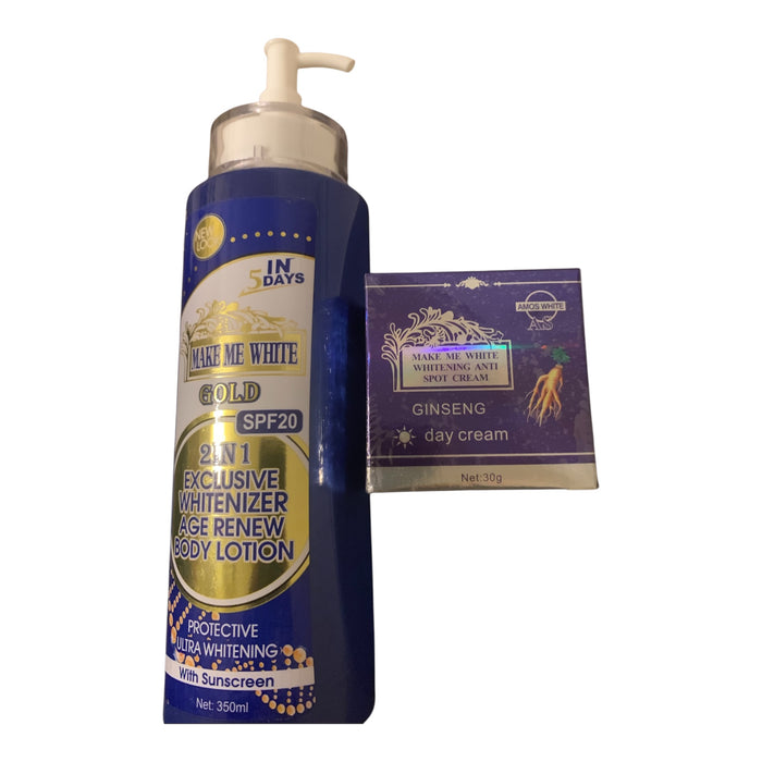 Make Me White Gold 2-in-1 Exclusive Whitenizer Age Renew 4 PCS ULTIMATE SET