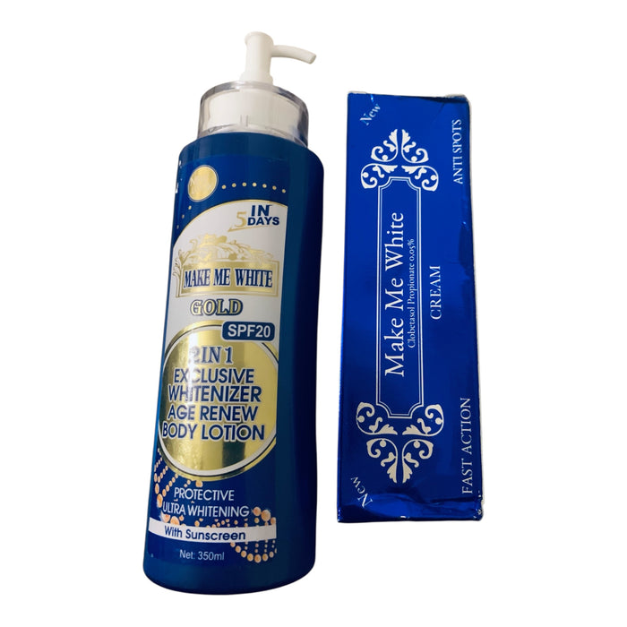 Make Me White Gold 2-in-1 Exclusive Whitenizer Age Renew 4 PCS ULTIMATE SET