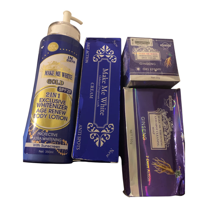 Make Me White Gold 2-in-1 Exclusive Whitenizer Age Renew.       5 PCS ULTIMATE SET