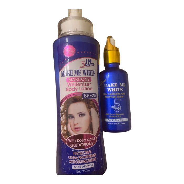 Make Me White Gold 2-in-1 Exclusive Whitenizer Age Renew.       5 PCS ULTIMATE SET