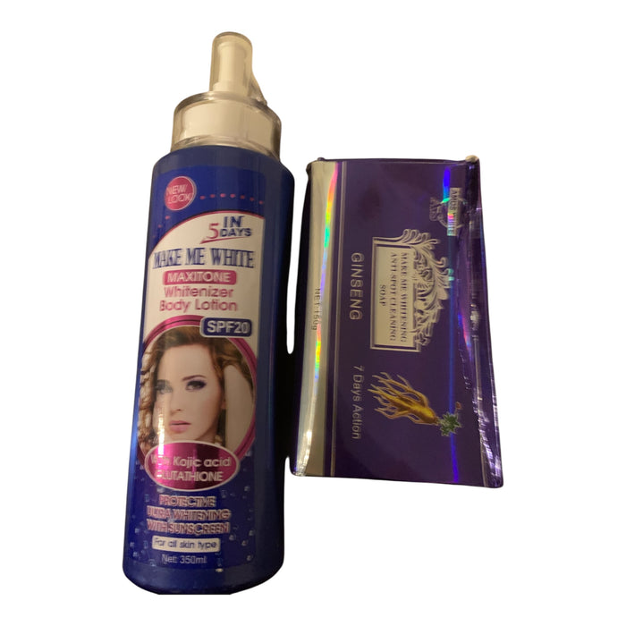 Make Me White Gold 2-in-1 Exclusive Whitenizer Age Renew.       5 PCS ULTIMATE SET