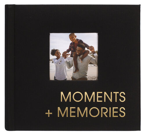 Malden Moments Black Fabric Album - 80 Photos