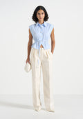 malia-sleeveless-tie-waist-cropped-shirt-pale-blue