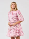 Mary Square- Riley Mini Dress | Flora Fanfare Pink  *FINAL SALE*