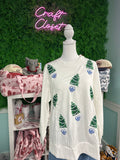 Mary Square Lakelyn Blue Trees Sweatshirt