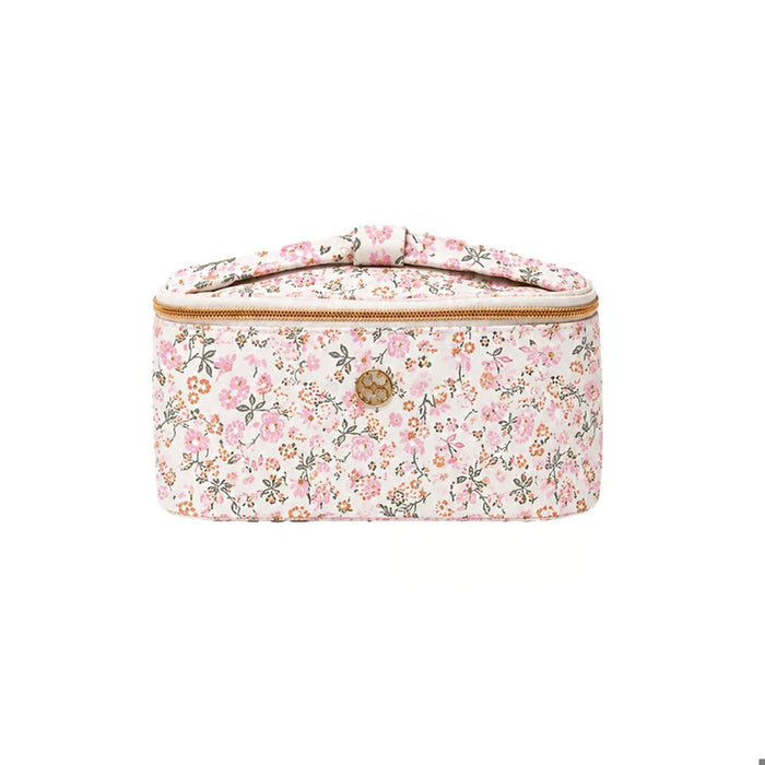 Mary Square Petal Charm Cosmetic Bag