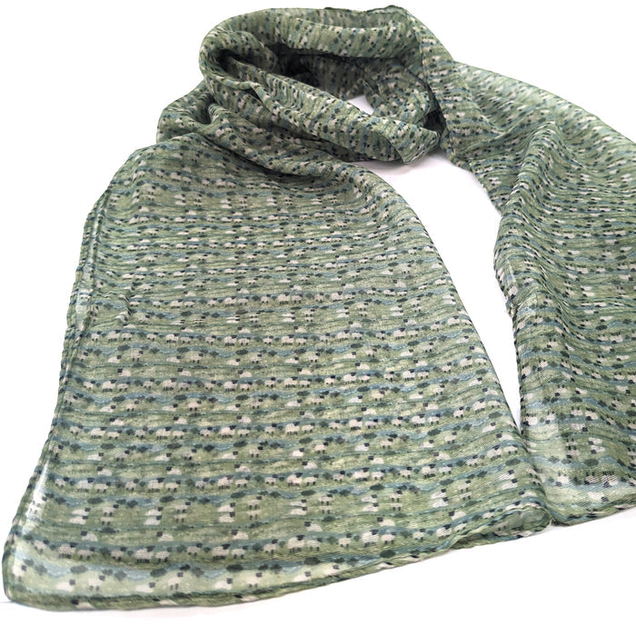 Meadow of Sheep Scarf - Exclusive Design