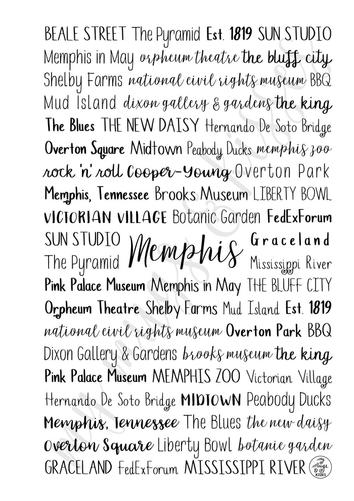 Memphis, TN Spiral Notebook