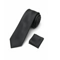 Men's Black Necktie KR 39-Makrom