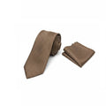 Men's Brown Necktie KR 39-Makrom