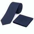 Men's Dark Blue Necktie KR 421-Makrom