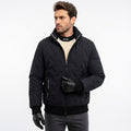 men's thermal three-piece suit black outfit daily winter comfort