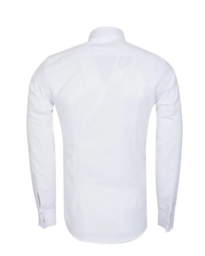 White dinner shirt on a white background