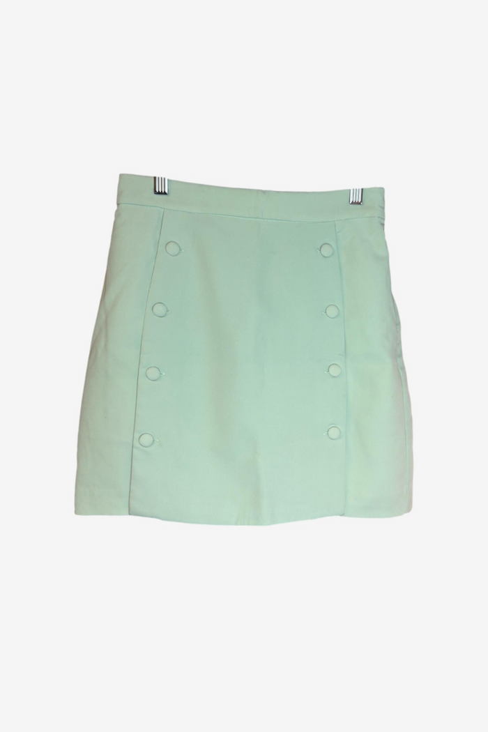 Meshki Pistachio Double Breasted Blazer And Charlize Tailored Wrap Skirt Set