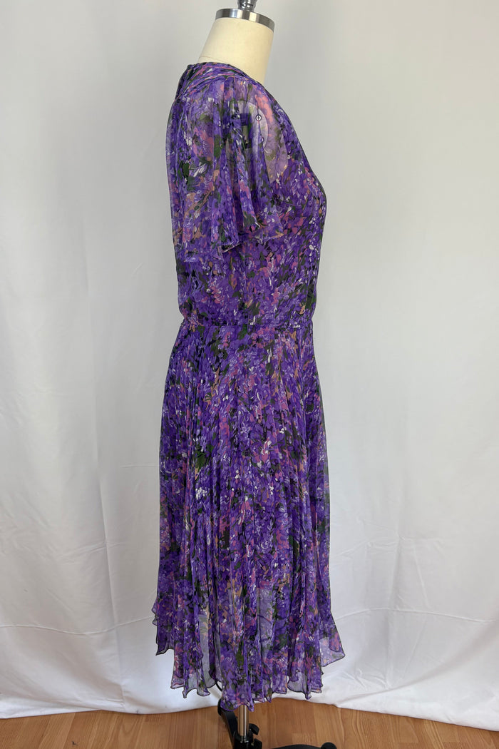 Michael of London Purple Floral  Dress