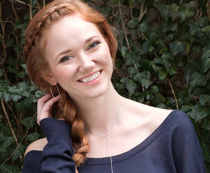 Minimal Hoop Earrings - Half Circle Half Moon