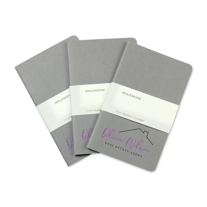 Moleskine® Large Cahier and GO Pen Gift Set