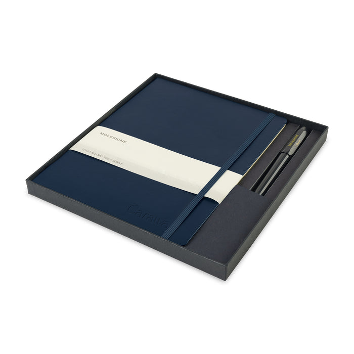 Moleskine® X-Large Notebook and Kaweco Pen Gift Set