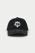MONOGRAM CORD CAP - BLACK