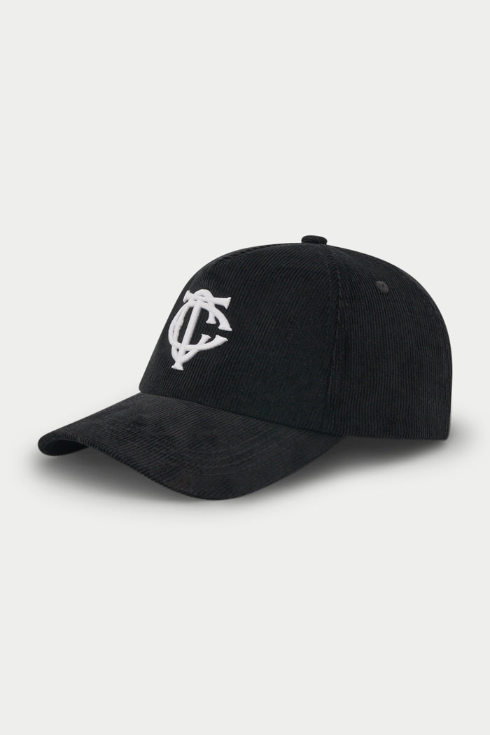 MONOGRAM CORD CAP - BLACK
