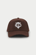 MONOGRAM CORD CAP - BROWN